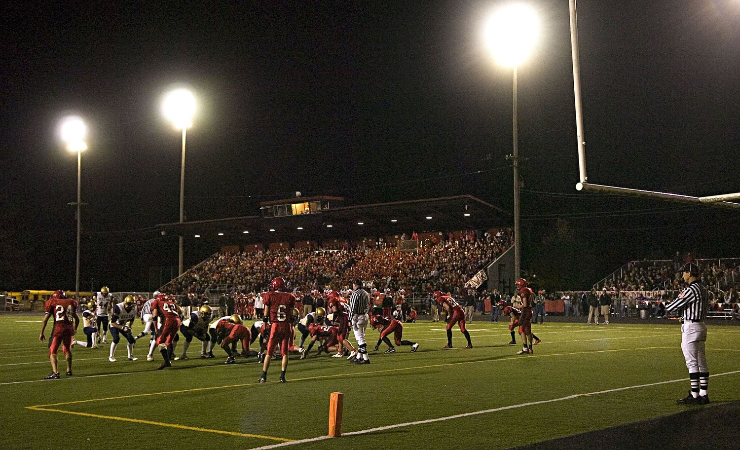 Columbian file photo
Renovations planned for Doc Harris Stadium in Camas will expand the capacity from its current 1,650 to more than 3,600, including almost 2,900 on the home side.