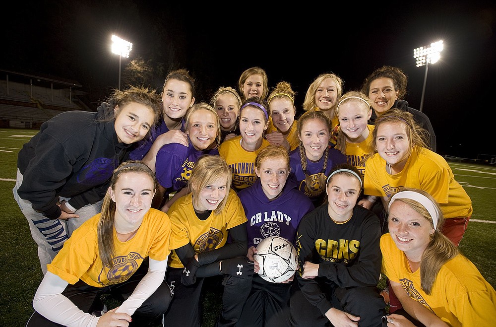 Steven Lane/The Columbian
The Columbia River girls soccer team have bonded together during a strong second half of the season that included three playoff victories on the road.