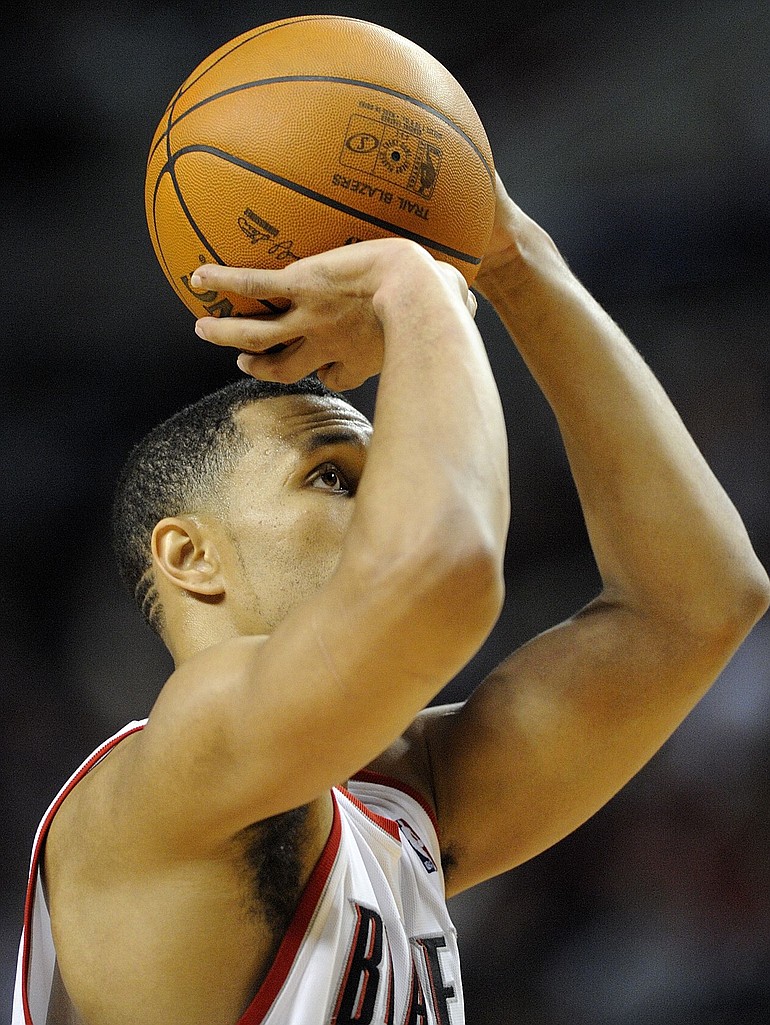 Troy Wayrynen/The Columbian
With a .798 mark from the free-throw line and a team-high 104 attempts, Brandon Roy is one reason the Blazers lead the NBA in free-throw percentage this season.
