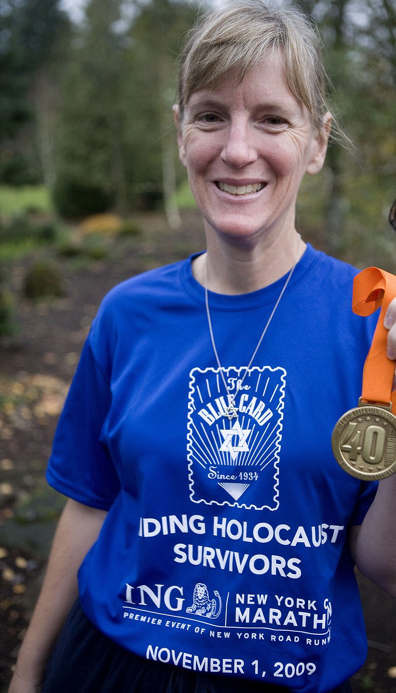 Vivian Johnson/For The Columbian
Camas' Michelle Hersh ran the New York City Marathon for The Blue Card charity, supporting Holocaust survivors.