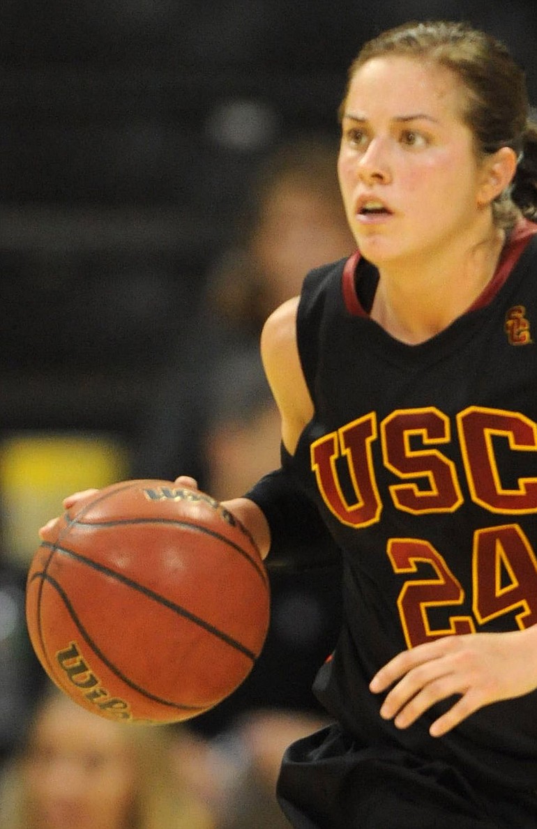 kirby lee/ USC Photo
Prairie High School graduate Ashley Corral scored a career-high 26 points and set a Southern California school record with seven 3-pointers as the Women of Troy fell 78-72 Sunday at No. 11 Duke.