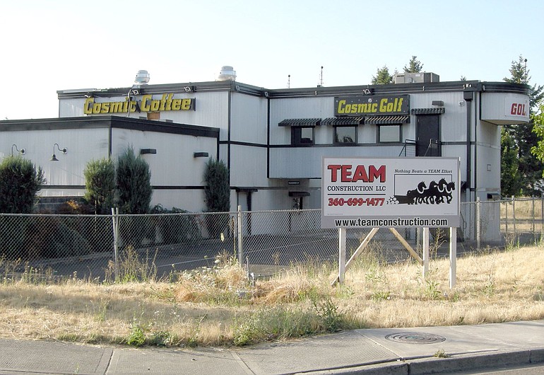 Plans are in the works to tear down this former Cosmic Coffee and miniature golf venue at the corner of Northeast 112th Avenue and 51st Circle. The boarded-up eyesore was vacated in 2007 and damaged by arsons in 2008.