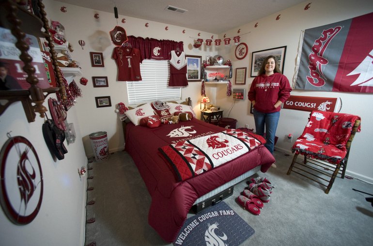 Kelly Ritter, a Washington State University alum and dedicated Cougar fan, is a season ticket holder for the team's football games with her father.