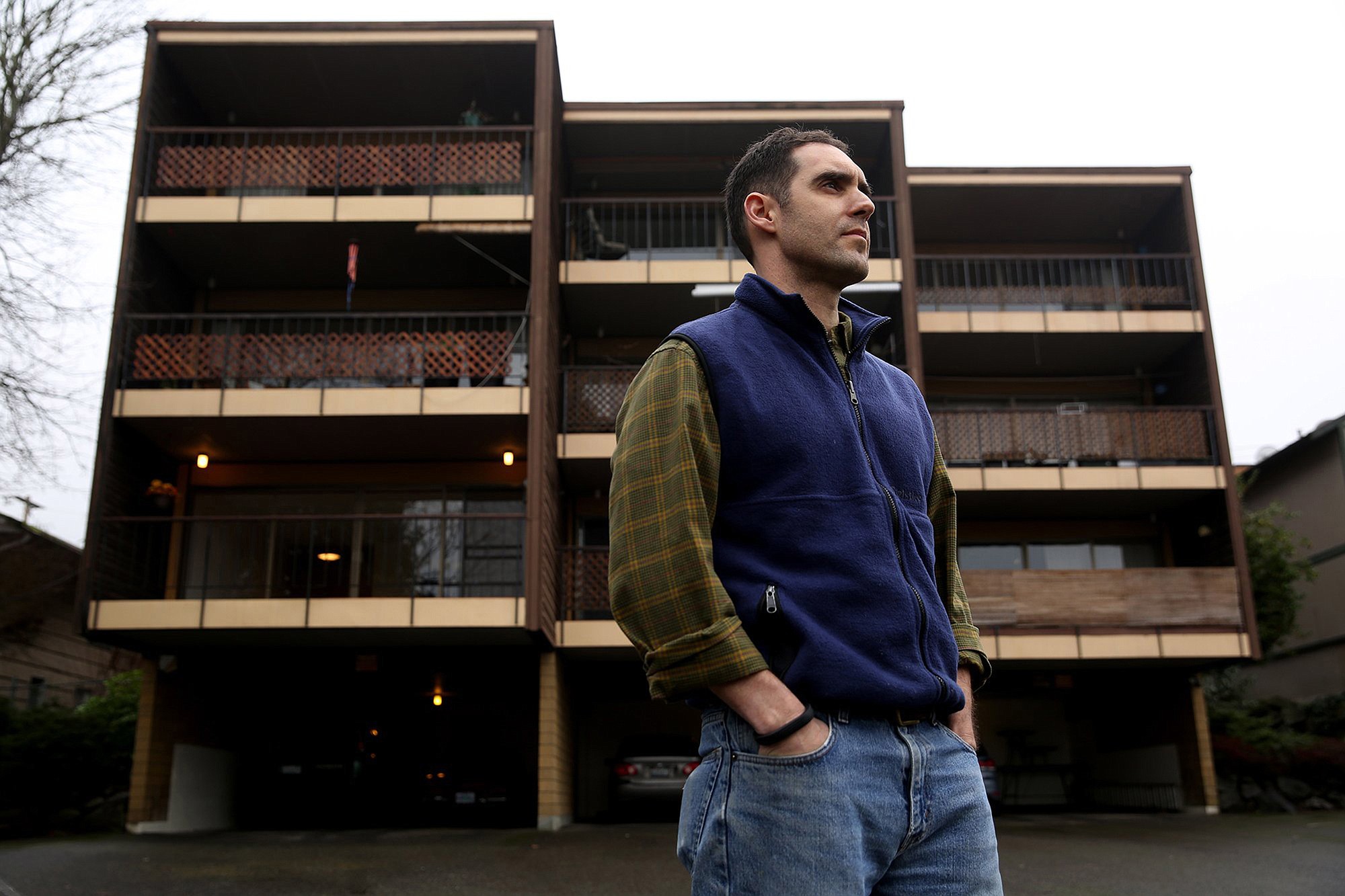 Brian Mandell, a resident at the Linda Manor Apartments in West Seattle, said he was told his one-bedroom rent would increase from $1,250 to $1,950.