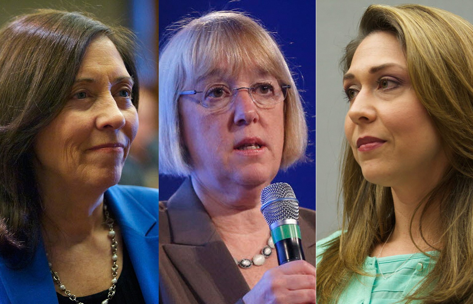 U.S. Sens. Maria Cantwell, from left, and Patty Murray, and U.S. Rep.