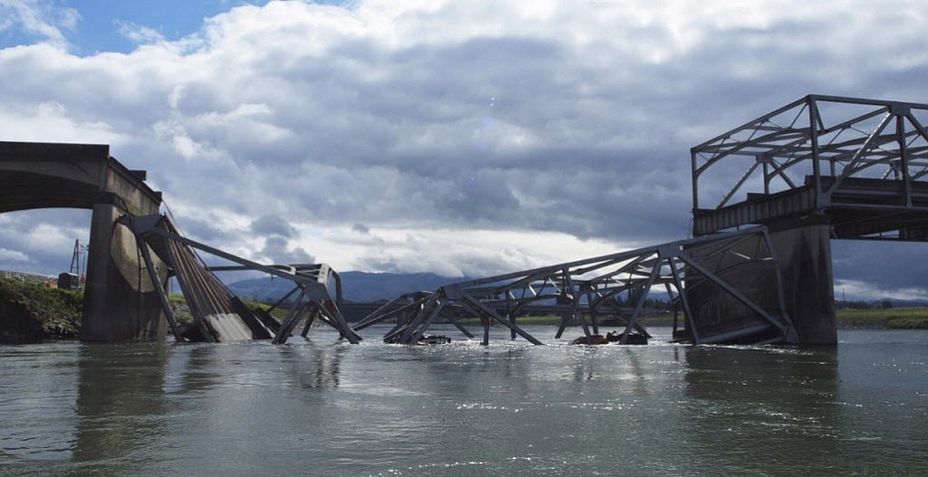 National Transportation Safety Board files
The Interstate 5 Skagit River Bridge collapsed on May 23, 2013. The state has filed a $17 million lawsuit against several parties for the collapse.