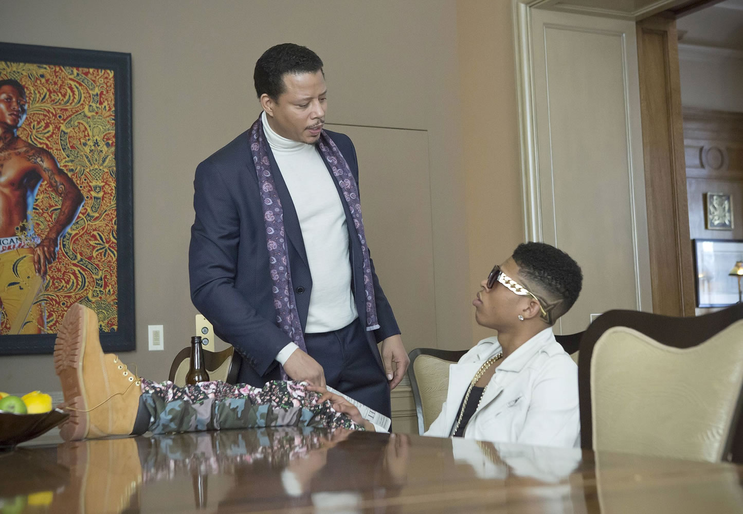 Chuck Hodes/Fox
Terrence Howard, left, and Bryshere Gray star in Fox's new &quot;Empire,&quot; about a hip-hop mogul and his family and business drama.