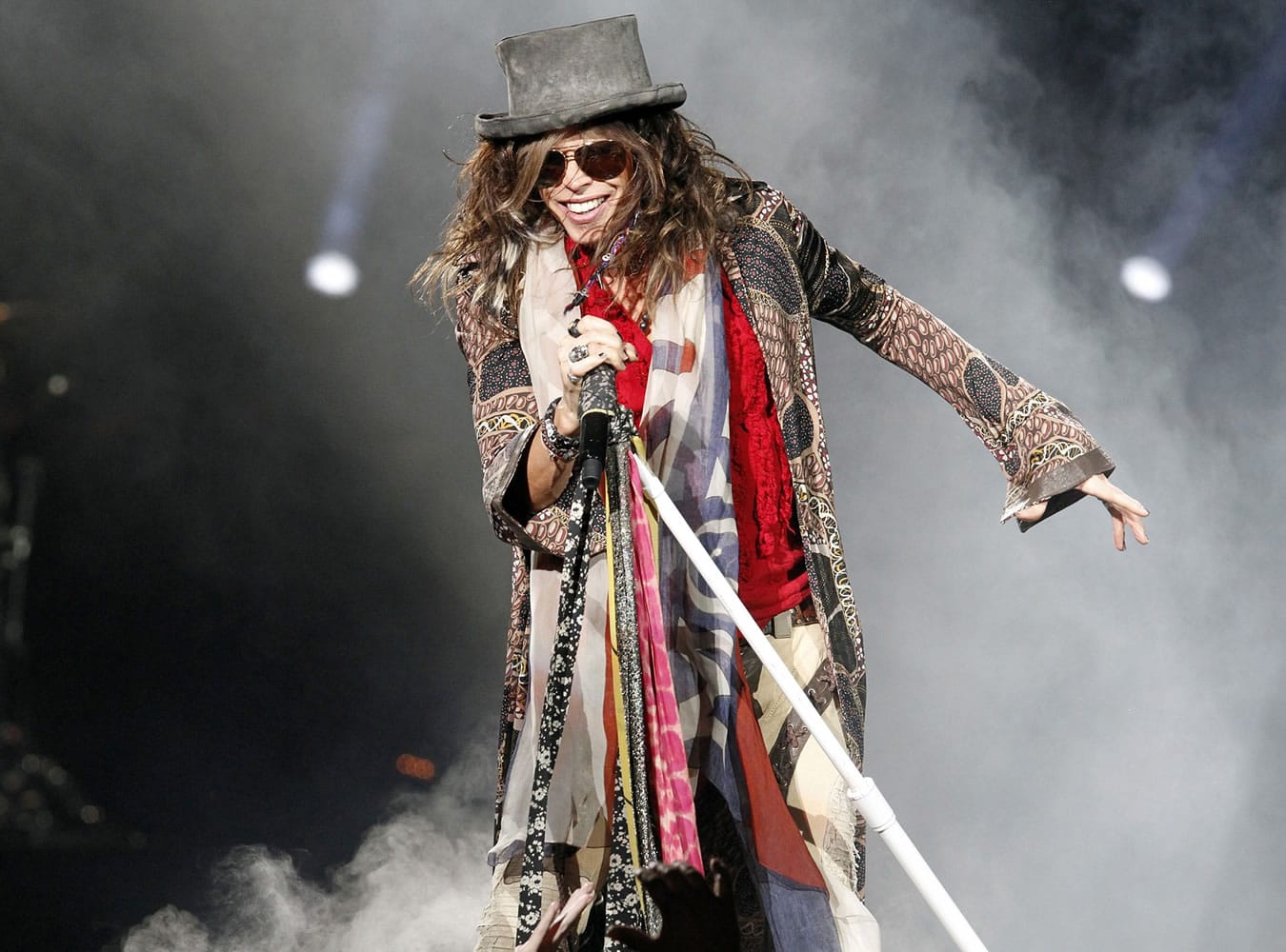 The life of a rock star, such as Steven Tyler of Aerosmith, &quot;is not that much different than a ver intense business traveler,&quot; says Michael Franti.