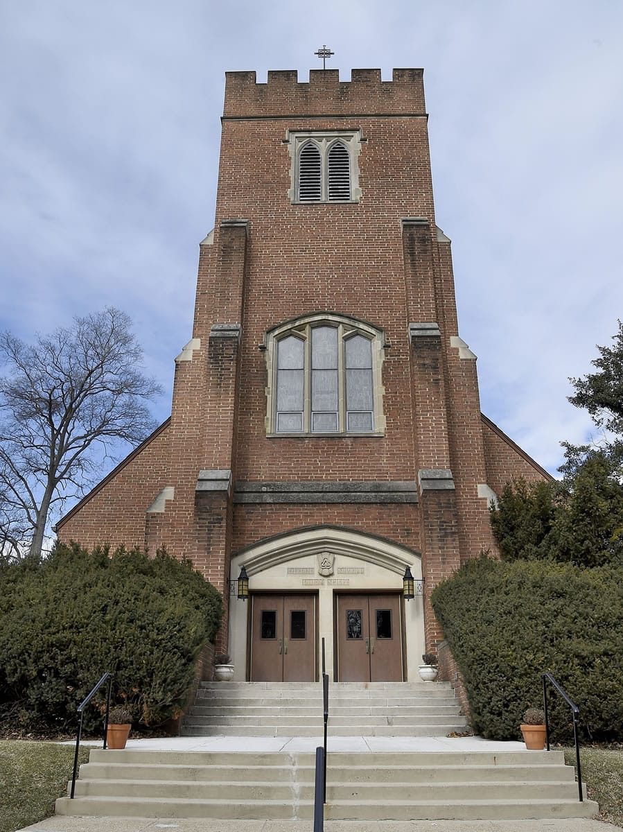 Grace Episcopal Church in Silver Spring, Md., shown here in February, is undergoing a two-year certification process through the New Jersey-based Greenfaith program.