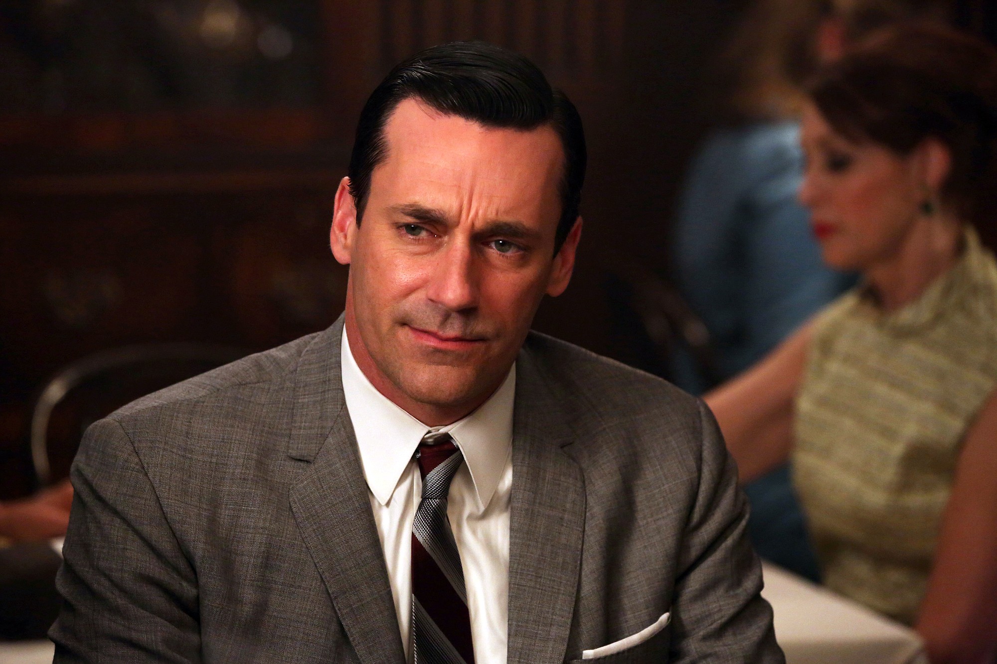 AMC
Jon Hamm as Don Draper in a scene from &quot;Mad Men.&quot; The series' final season begins April 5.