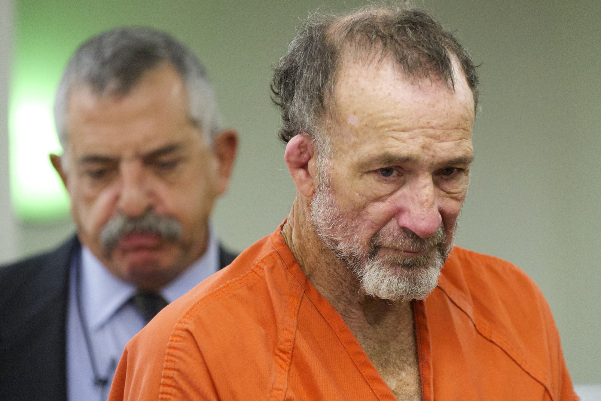 Jack Raymond Yancey, 58, appears in Clark County Superior Court on Sept. 26, 2014, on suspicion of stabbing a Vancouver man to death.