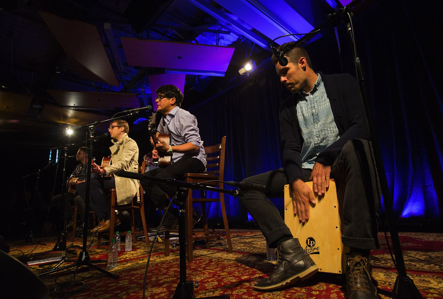 Saint Motel performs at a private concert at Amazon on April 2 in Seattle. Steve Boom, the head of Amazon Prime Music, wants to bring the live performances at Amazon to Prime Music as well.