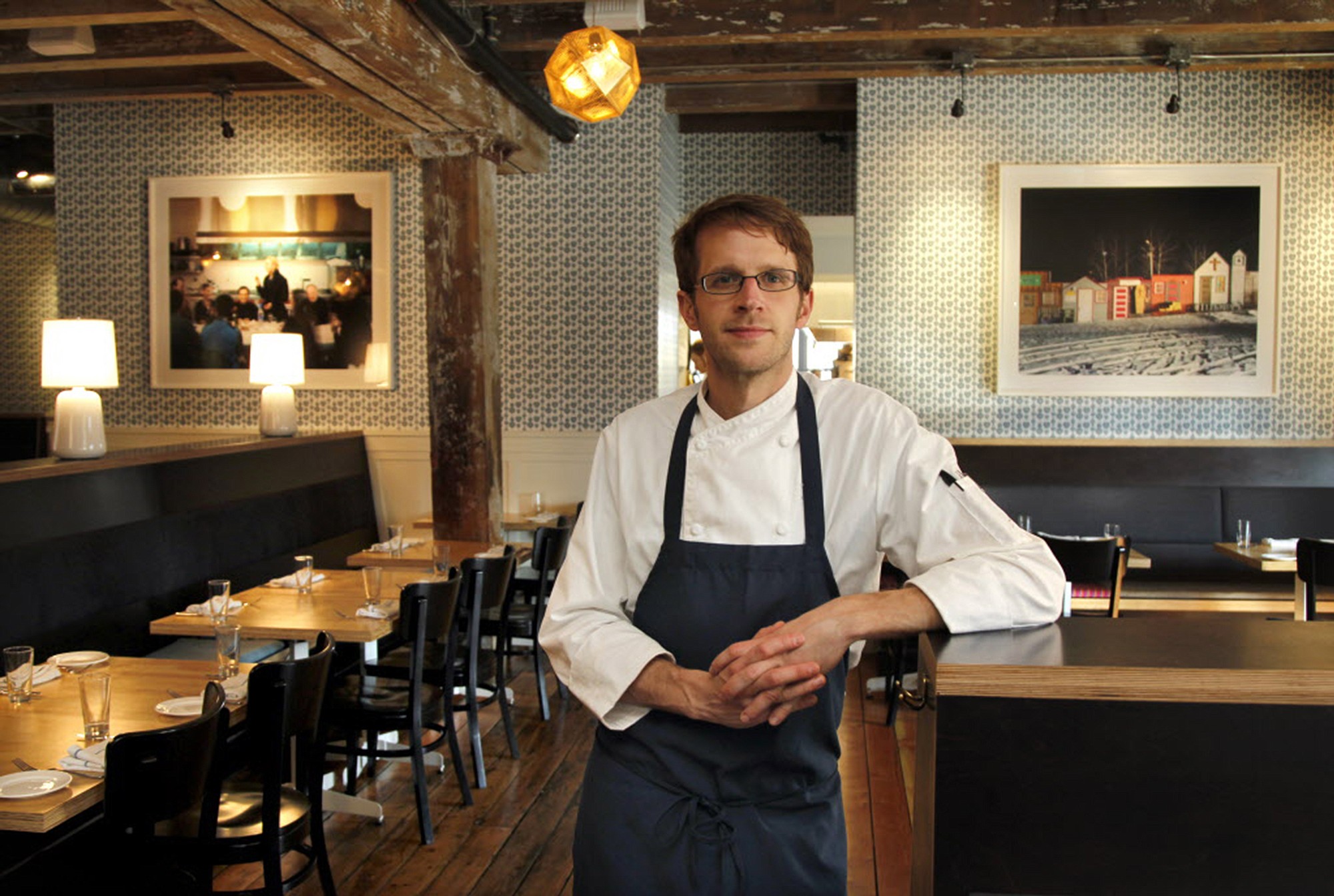 Chef Paul Berglund, in a 2011 file image, at the Bachelor Farmer restaurant in Minneapolis, grows two types of radishes.