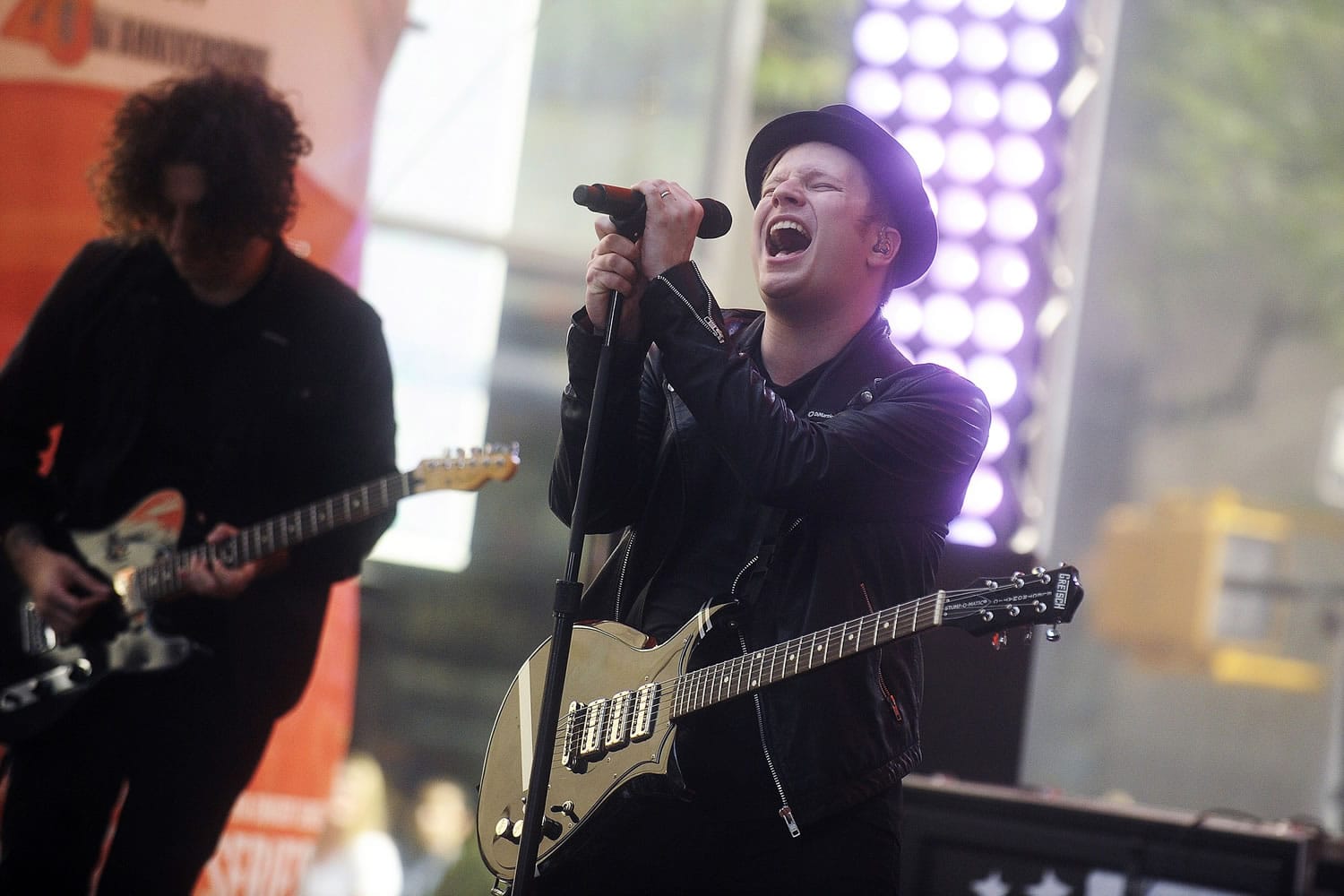 Joe Trohman and Patrick Stump of Fall Out Boy perform June 12 on NBC's &quot;Today&quot; at the Rockefeller Plaza in New York.