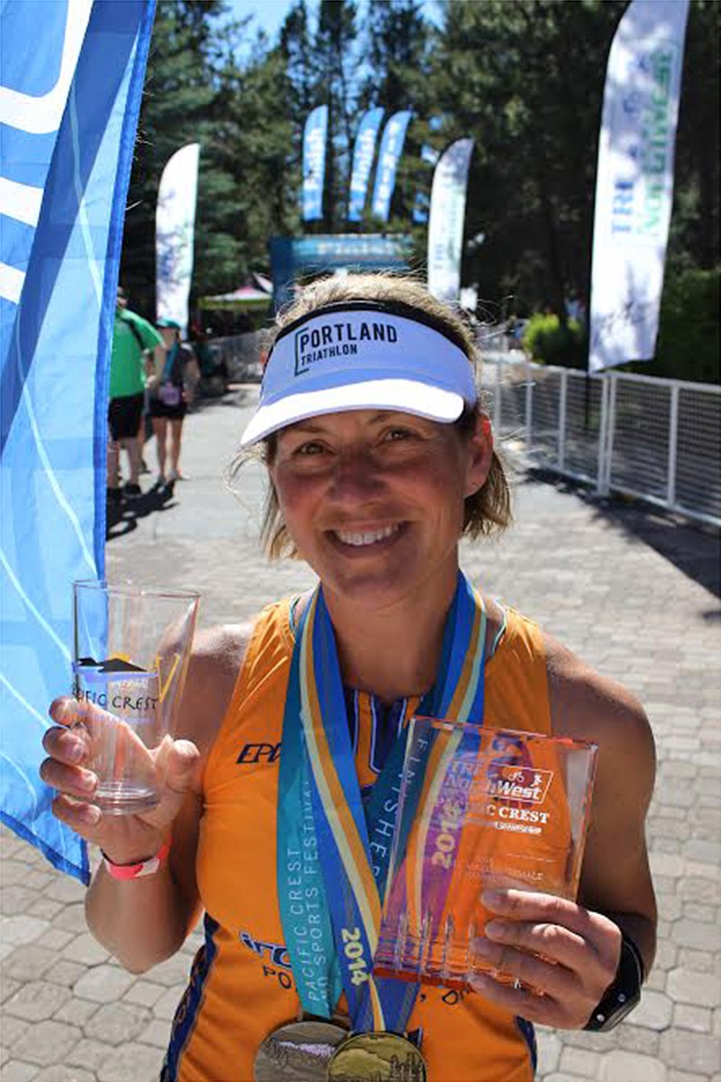 Lisa Wourms, 45, of Camas won the Tri Northwest masters championship and finished first in her age division at the Pacific Crest Long Course Triathlon in June at Sunriver, Ore.