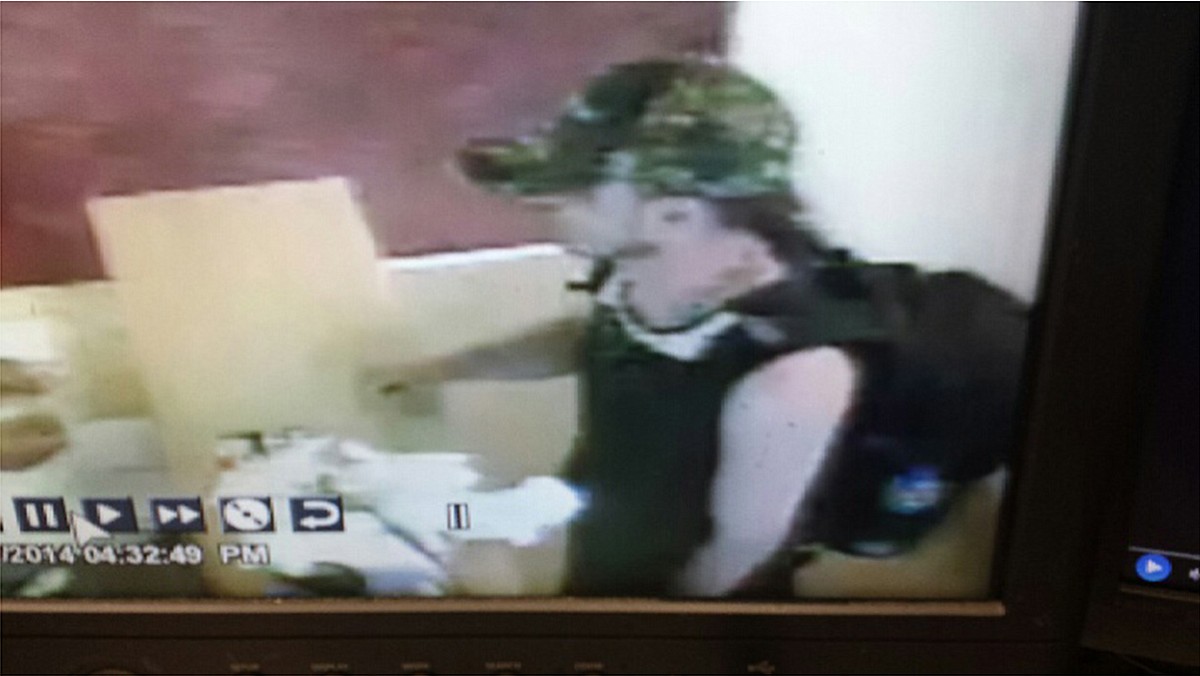 Police are searching for this man, suspected of robbing a restaurant in Hazel Dell on Monday afternoon.
