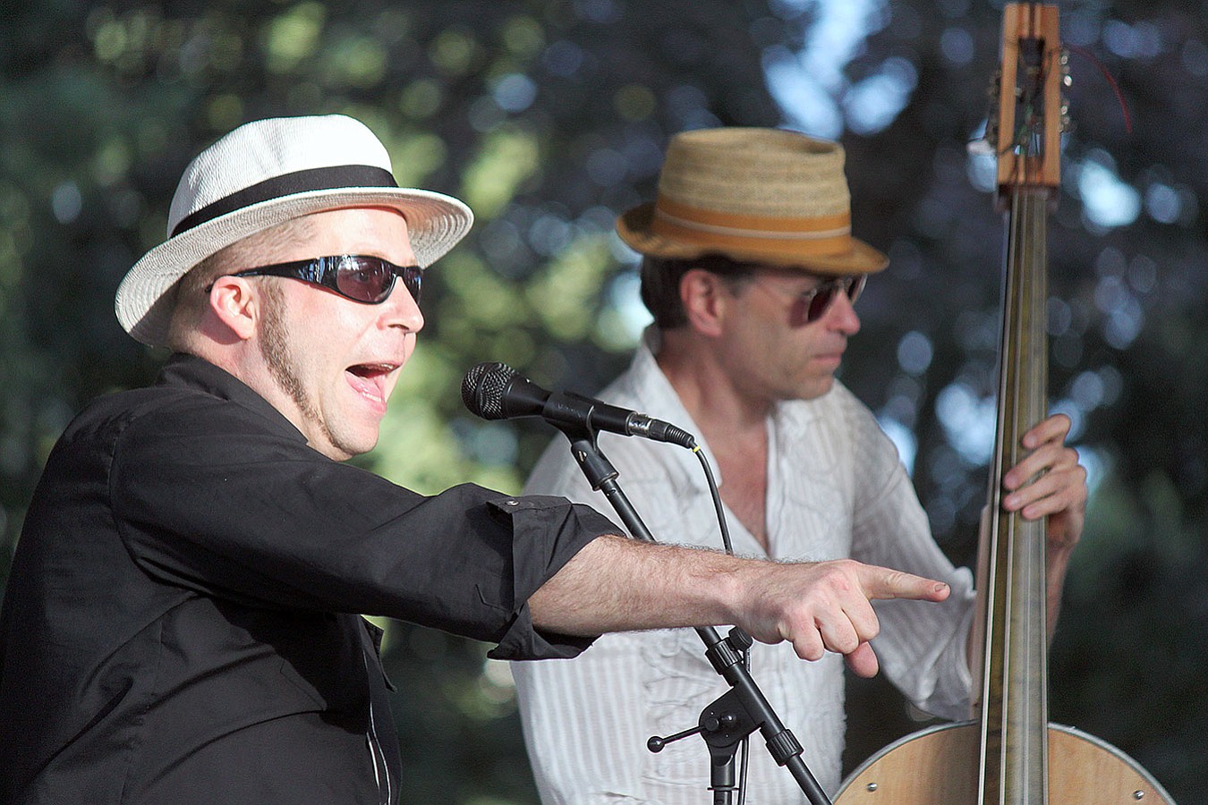 Trashcan Joe, a jazz band that uses instruments made from recycled and found objects, opened the Camas Days festival Wednesday as part of the Concerts in the Park series, organized by Camas Parks and Recreation.