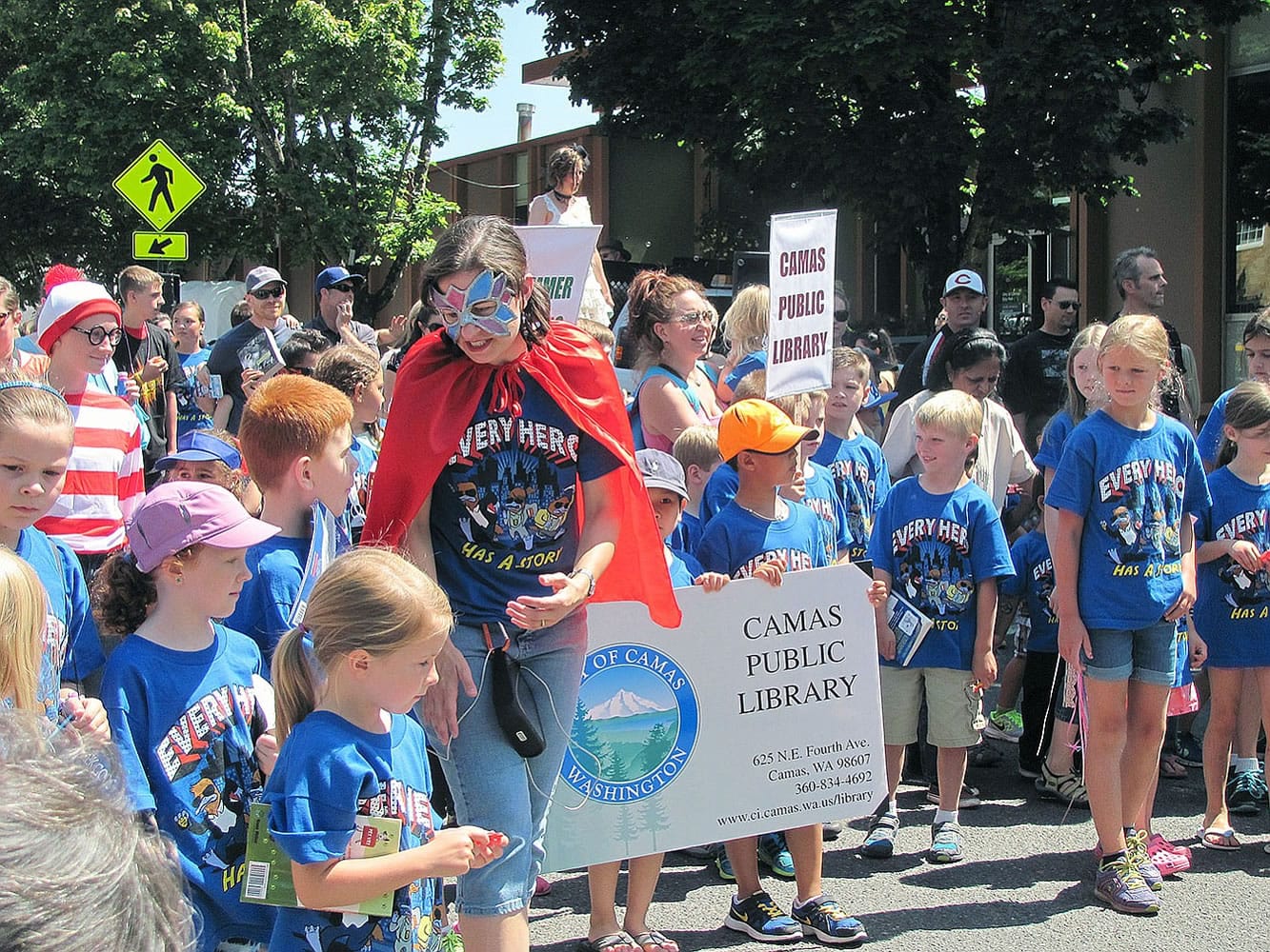 Those who completed the Camas Public Library's summer reading program had an opportunity to march in the Kids' Parade.
