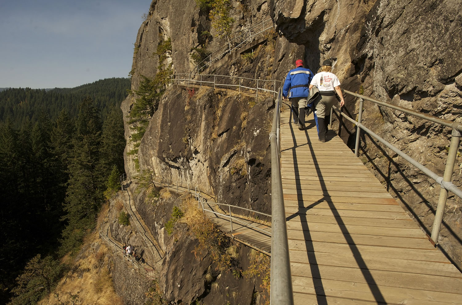 The Beacon Rock Trail is a popular place where people derive all of the benefits of hiking.