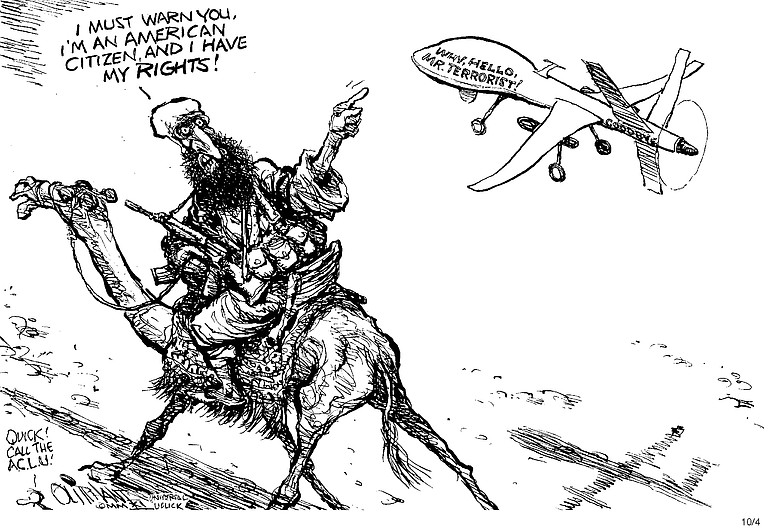 Editorial Cartoon: Terrorists' rights