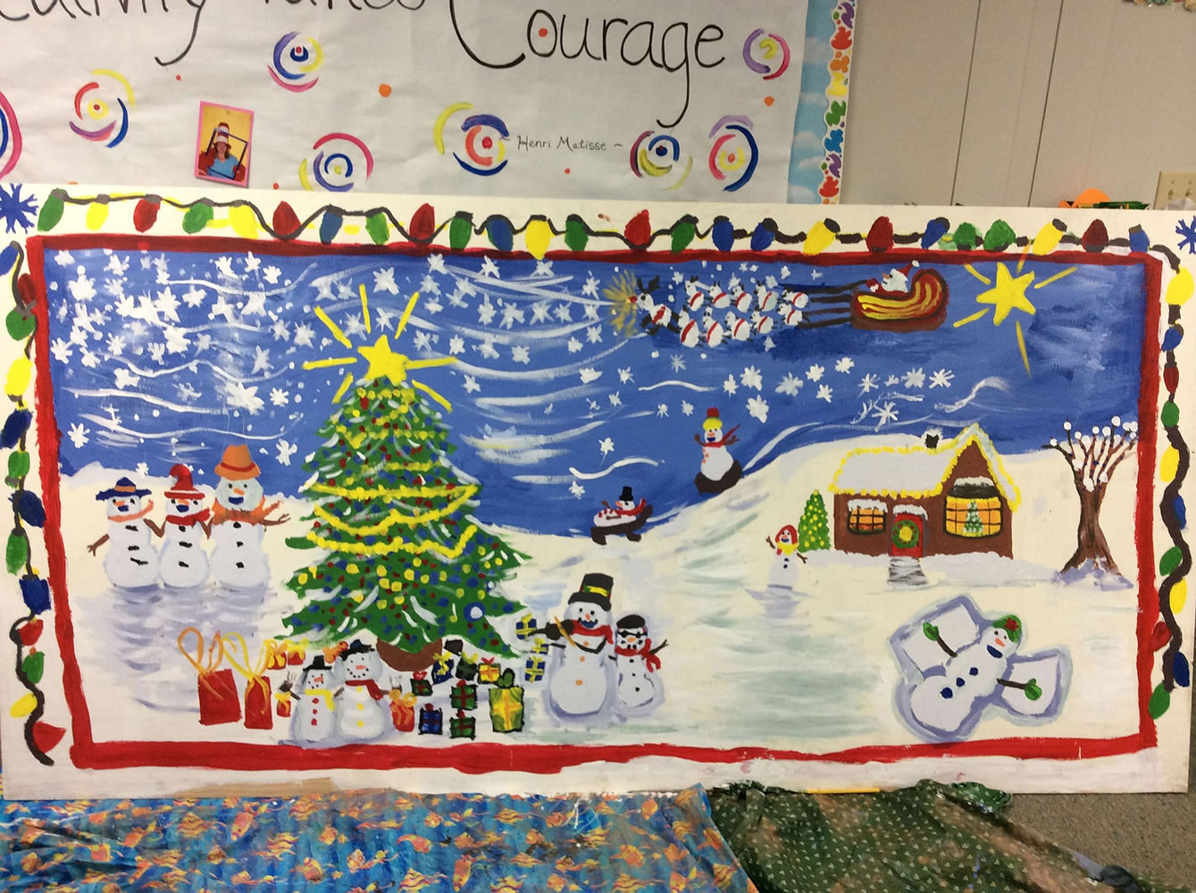 Battle Ground: A Glenwood Heights Primary School third-grade class finished second at this year's Children's Holiday Art Contest at Portland International Raceway's Winter Wonderland light display.