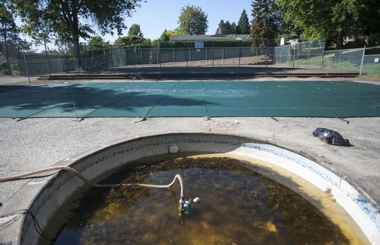 The Mount Vista Homeowners Association pool and small wading pool have sat unused for eight years.
