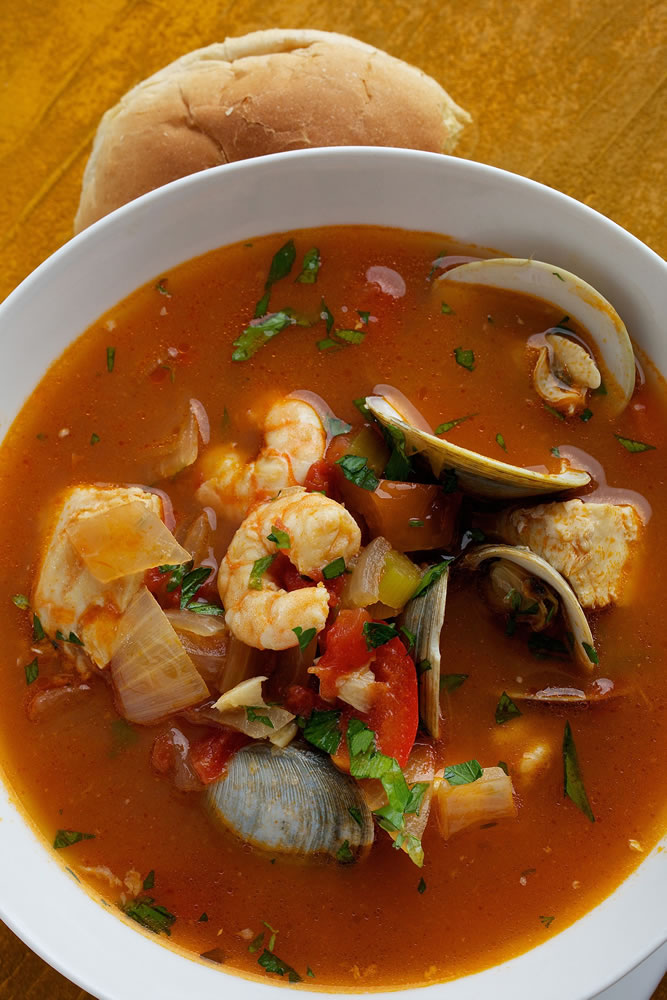 Cioppino, a seafood stew that you can easily modify.