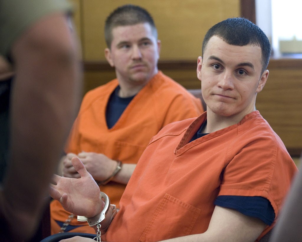 Jeffery Reed, left, and Daylan Berg, both of Portland, shown at their 2010 sentencing in Clark County Superior Court, lost their appeal to the state Supreme Court.