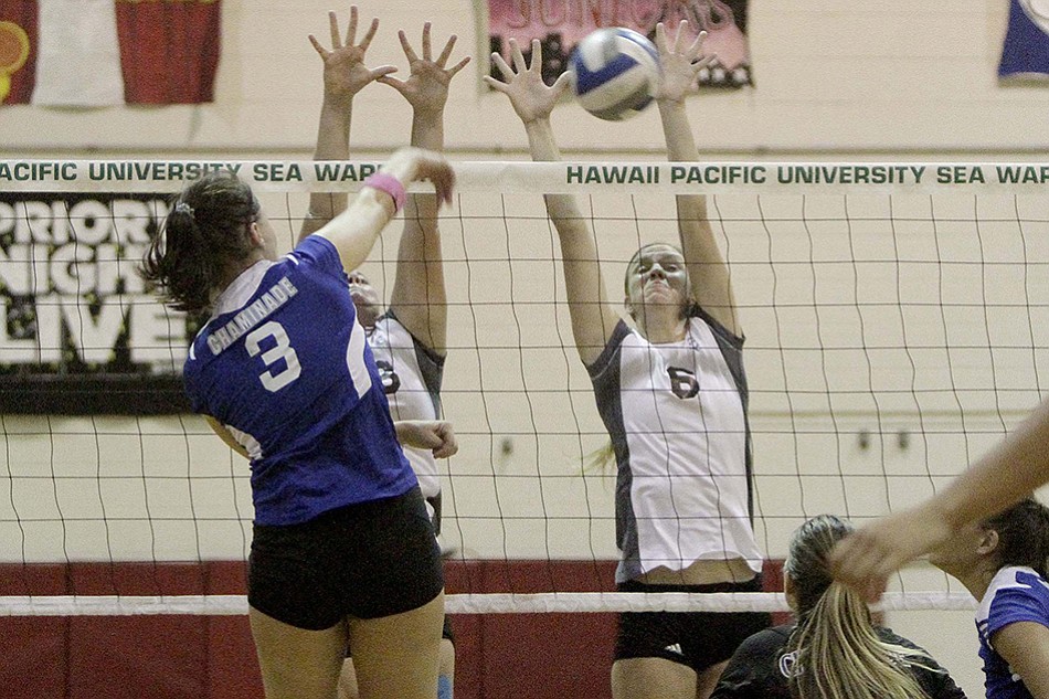 Haley Doerfler (6), Hawaii Pacific University volleyball.