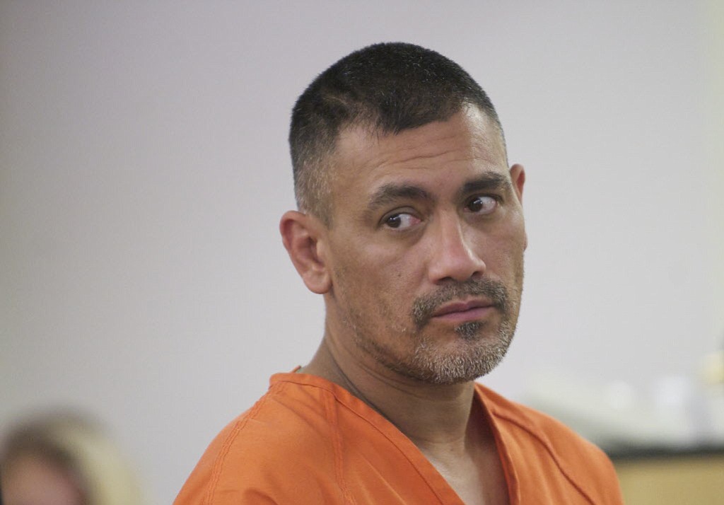 Kirk Michael Hernandez Sr., 44, makes his first appearance in Clark County Superior Court Oct 15, 2012, on suspicion of first-degree murder and first-degree burglary in connection with the death of Matthew Clark.