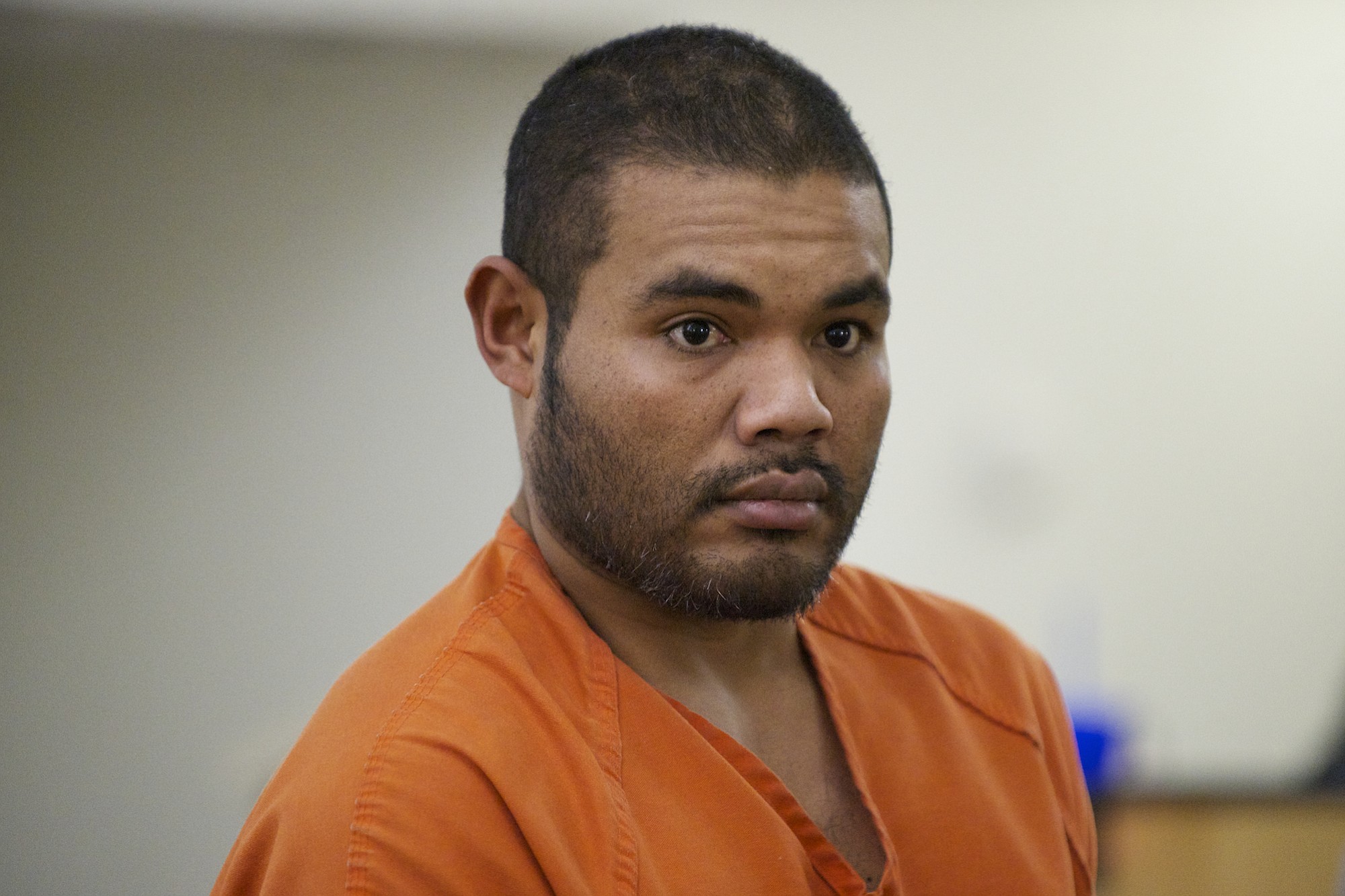 McQuay Postol, 31, of Portland is arraigned in Clark County Superior Court on June 13 on two counts of first-degree attempted murder and other charges.