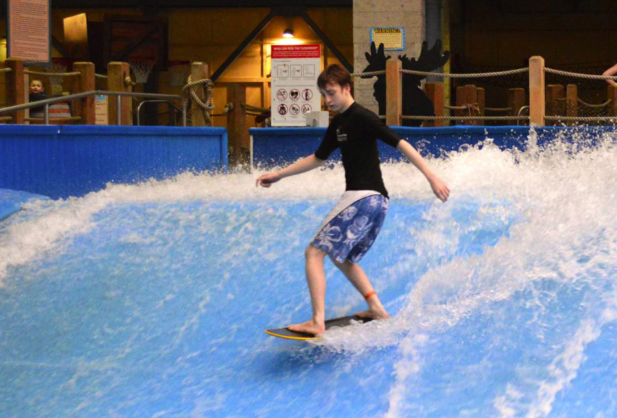Silver Mountain's indoor water park lets visitors go from snowboard to surfboard in a matter of minutes.