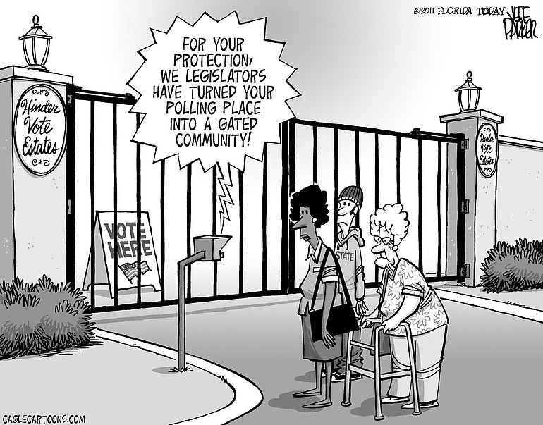 Editorial Cartoon: New Voting Rules - The Columbian