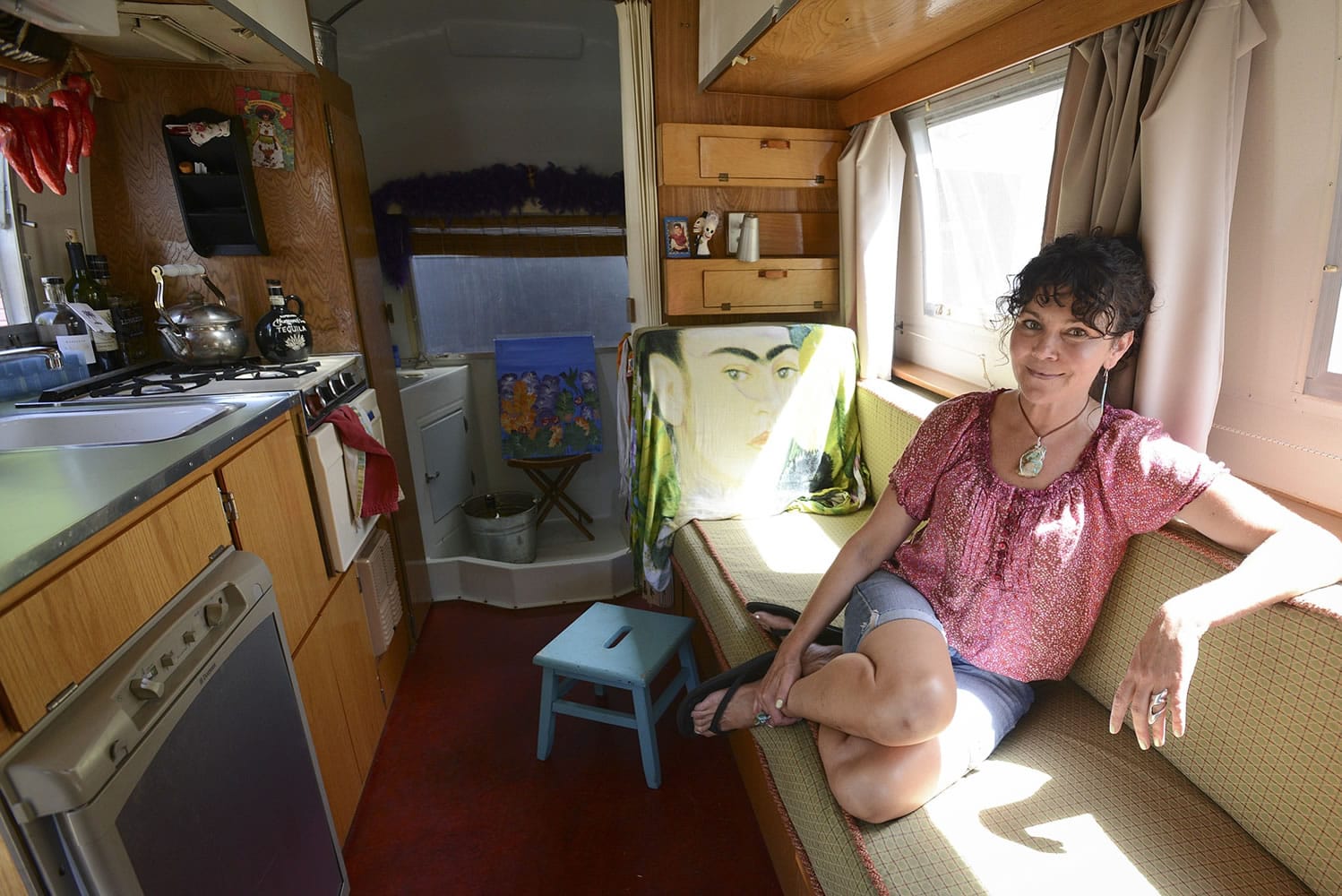 Bartender Deanna Wohlgemuth provides bar service at weddings and private parties from her 1965 Airstream camper, dubbed the Tin Cantina.