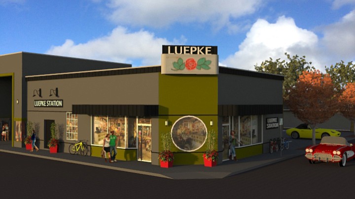 Artist's rendering of the revitalized &quot;Luepke Station&quot;