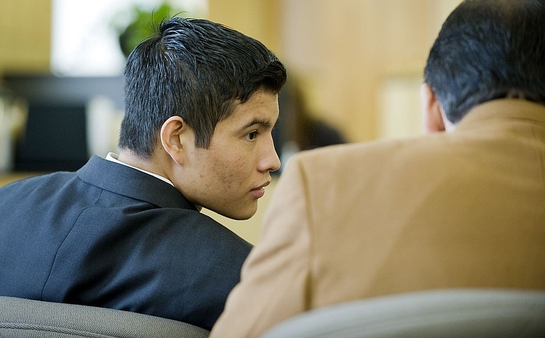Orlin A. Campos-Cerna during his trial in Clark County Superior Court in October 2008.