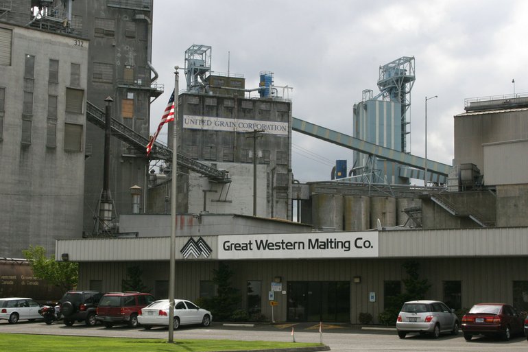 Part of Great Western Malting's manufacturing operations will be relocated at the Port of Vancouver to make room for a new rail access line.