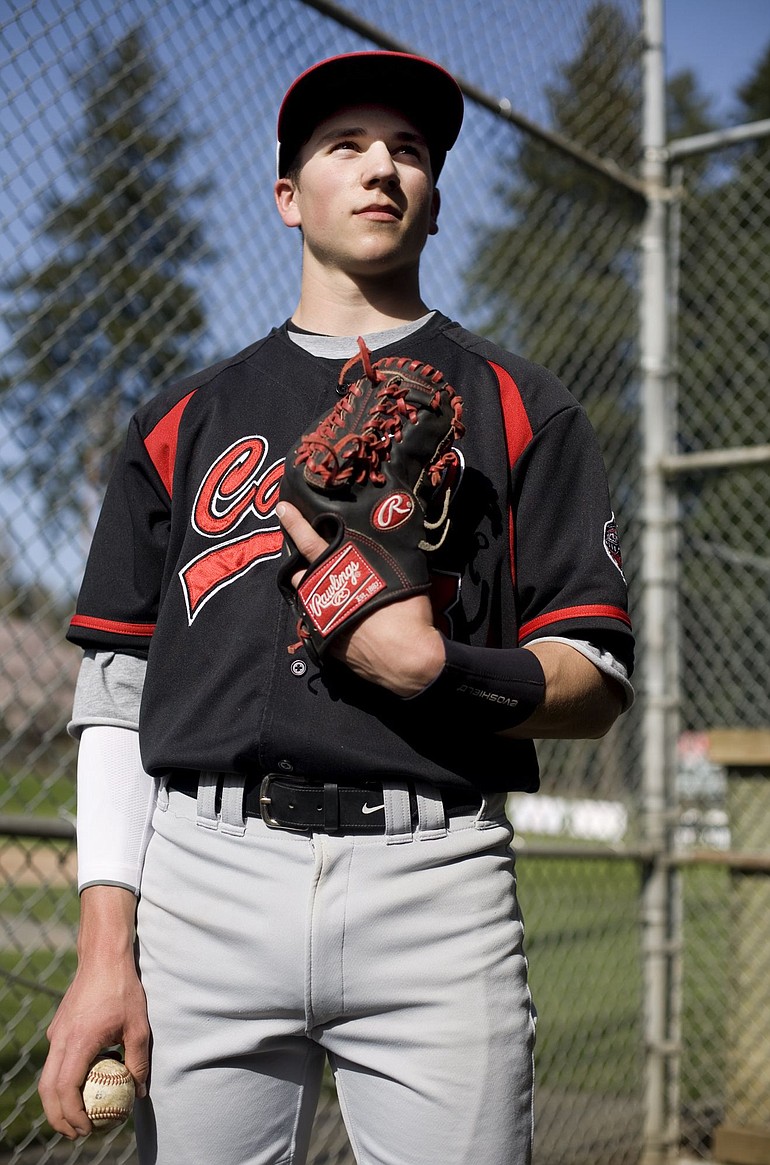 Camas pitcher Taylor Williams may not look imposing on the mound.
