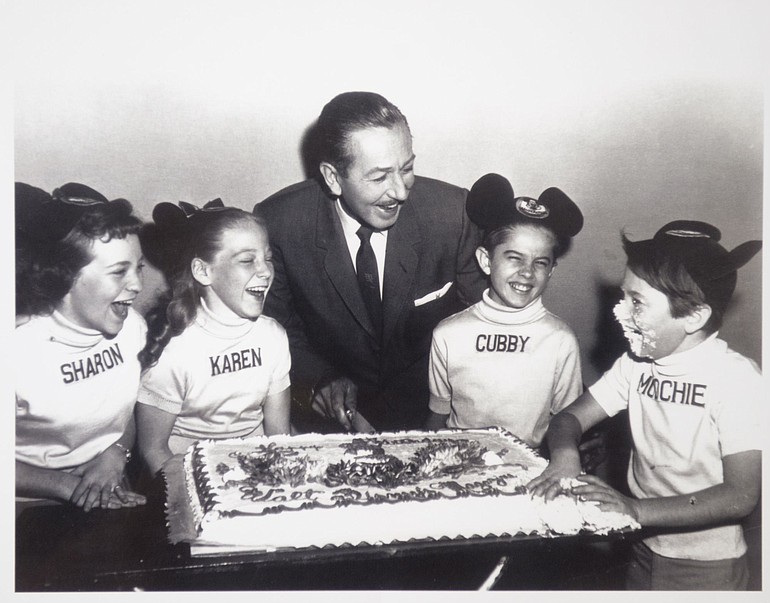 Walt Disney would visit the &quot;Mickey Mouse Club&quot; set sometimes and bring a cake when it was a Mouseketeer's birthday, Cubby O'Brien said.