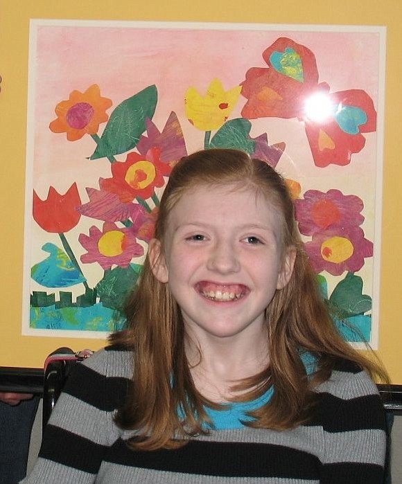 Kaylee Kordosky, a seventh-grader at Maple Grove Middle School in Battle Ground, created a collage of flowers and butterflies.