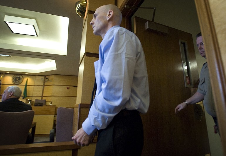 Michael Hersh walks into court in this photo taken April 8, the day he was convicted.