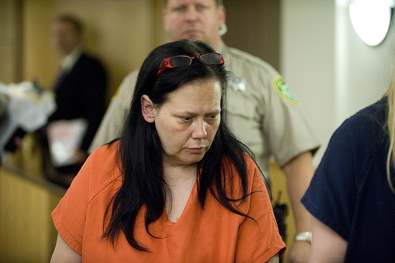 Cathleen M. Potter, 46, of Camas made her first appearance in Clark County Superior Court in connection to the December homicide of Charles N.