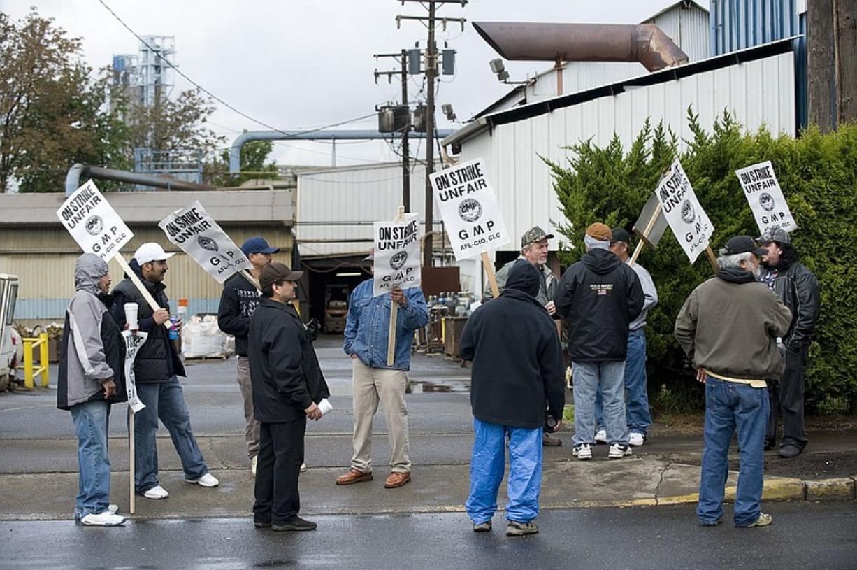 Vancouver steel workers strike The Columbian
