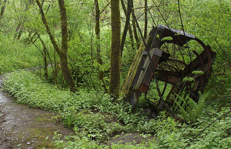 The &quot;huge hulking wreck of a vehicle&quot; just off the south side of the Salmon Creek Greenway Trail near Northwest 19th Avenue.