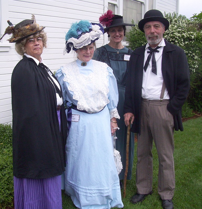 Amboy: Vancouver Heritage Ambassadors portraying members of the 1910 Ladies Aide are Cecelia Colson, from left, Donna McClarty and Debbie Bahr.