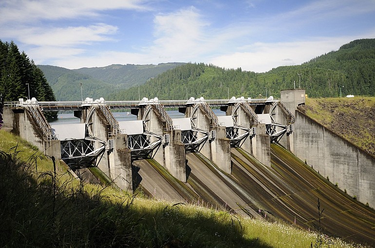 The condition of spillway gates on three PacifiCorp dams, including Yale Dam, shown in this photo Wednesday, prompted a regional federal energy regulator to question &quot;whether these gates should continue to retain water at this time.&quot;