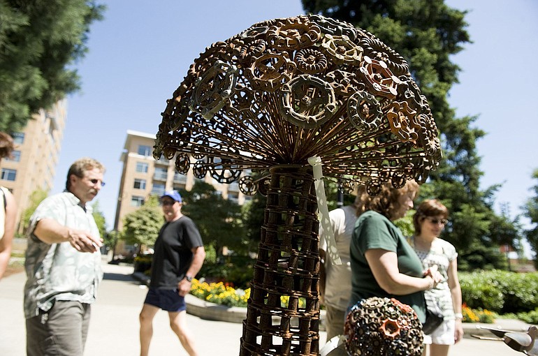 The Recycled Arts Festival showcases a variety of art works created from recycled and reused materials.