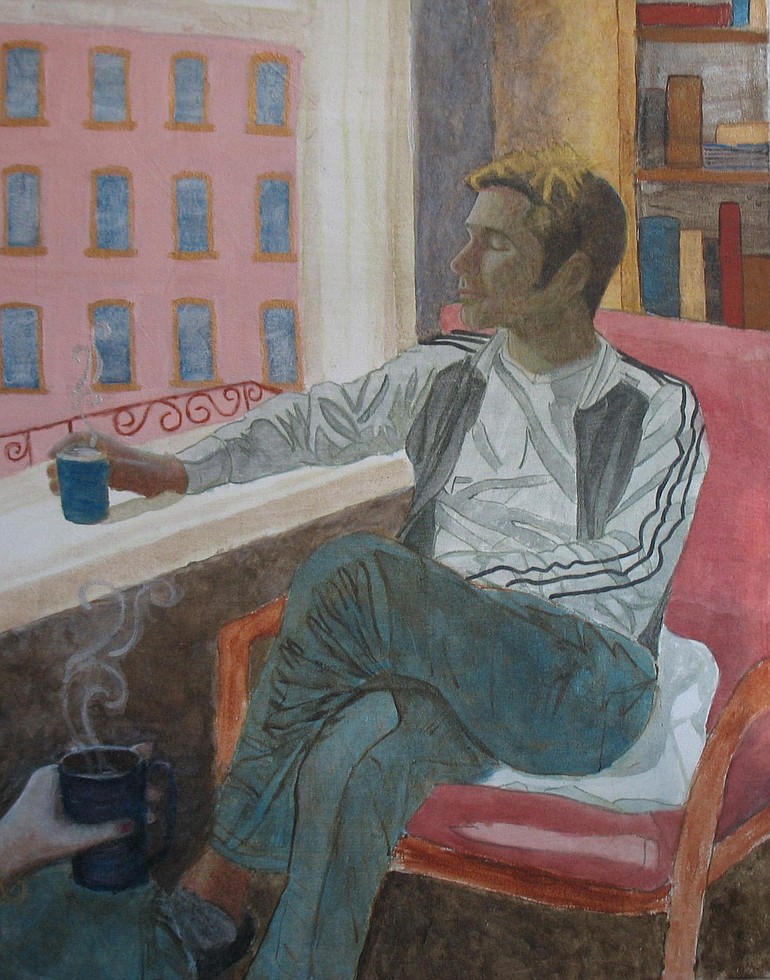 &quot;Coffee,&quot; acrylic on canvas by Sara Ahern-Sawyer