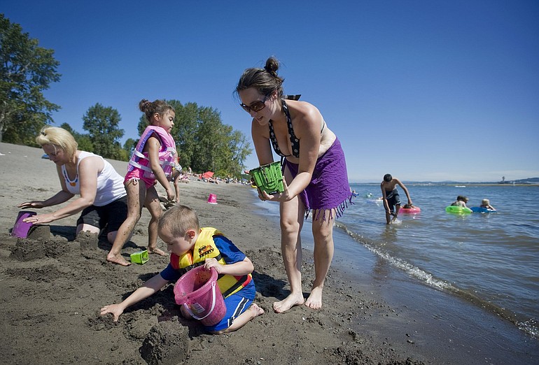 Sunday proved near-perfect for building sand castles at Wintler Park.