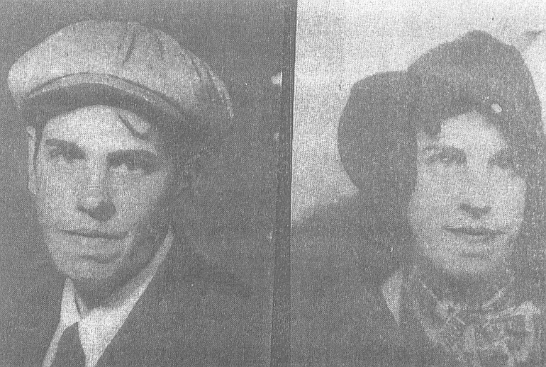 Bernice Ewing, right, dressed up like a man and called herself &quot;Bernie,&quot; left, during the Depression so that she could get a job.